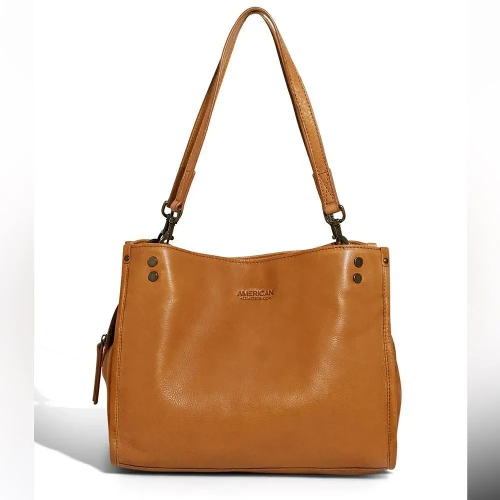 American Leather Co Tan Lenox Shoulder Bag